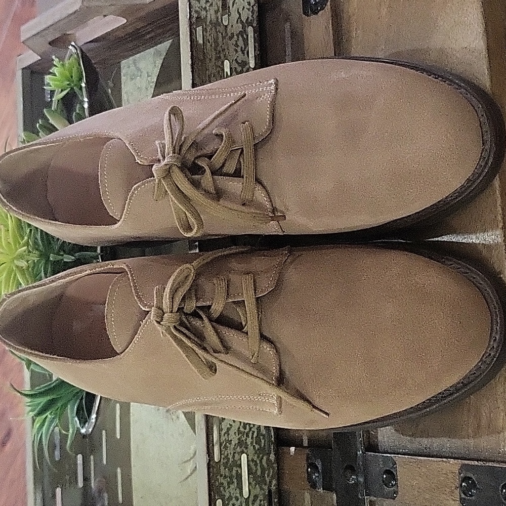 Ralph Lauren Leather Suede Oxford Shoes Size 12D